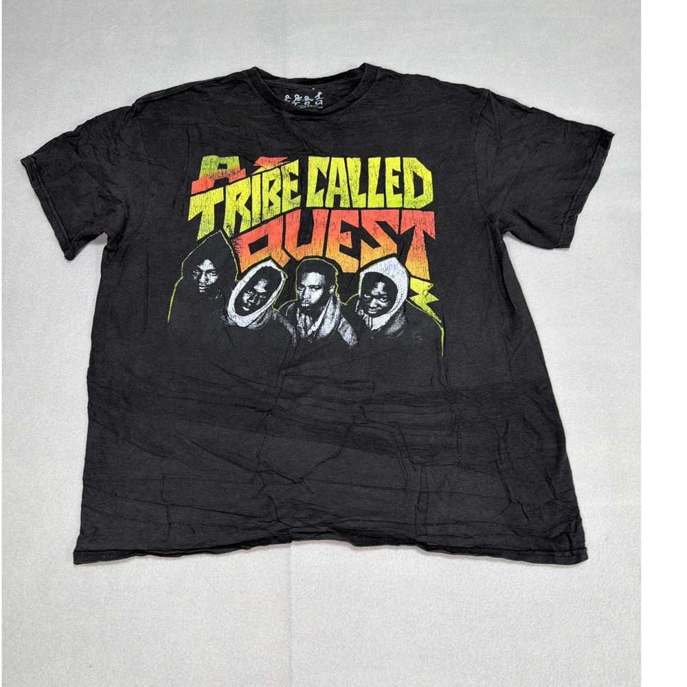 A Tribe Called Quest ATCQ Graphic T-Shirt Mens Large Black Hip Hop Rap Tee